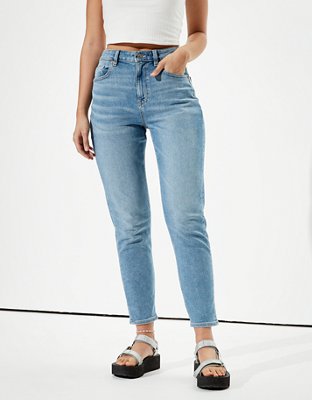 american eagle high waisted mom jeans