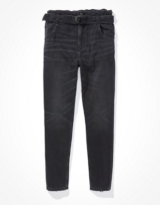 black mom fit jeans