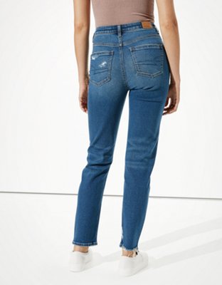 Женские джинсы American Eagle AE Stretch Ripped Mom Jean — фото 2
