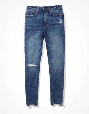 dark wash mom jean