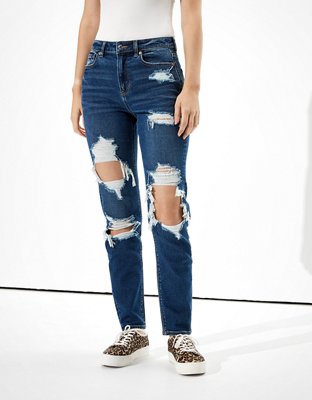 womens ripped jeans american eagle