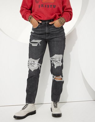 american eagle high rise mom jeans