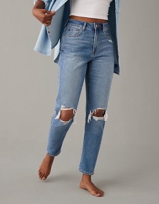 AE Strigid Ripped Mom Jean