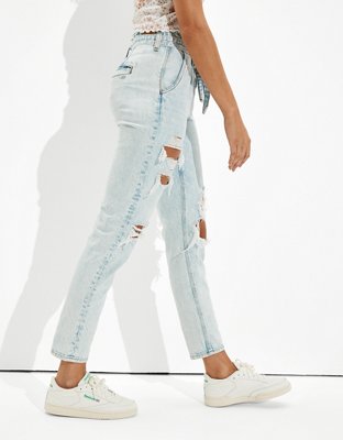 Женские джинсы American Eagle AE Paperbag Mom Jean — фото 5