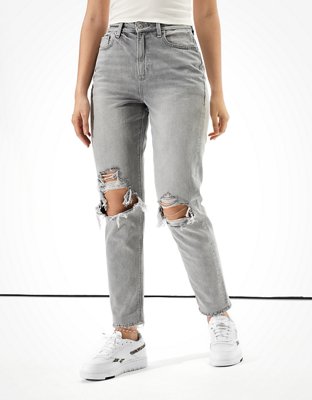 ae ripped baggy mom jeans