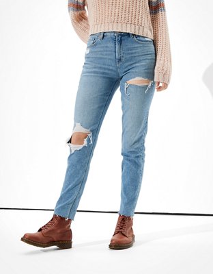 mom jean with stretch