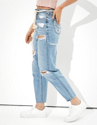 Женские джинсы American Eagle AE Ripped Relaxed Mom Jean — фото 4