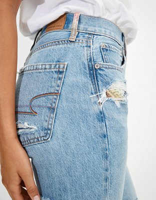 90s ripped flare jeans bershka