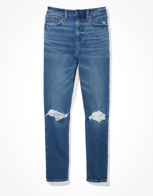 Женские джинсы American Eagle AE Ne(x)t Level Soft Knit Ripped Mom Jean — фото 3