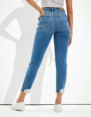 Женские джинсы American Eagle AE Ne(x)t Level Soft Knit Ripped Mom Jean — фото 2