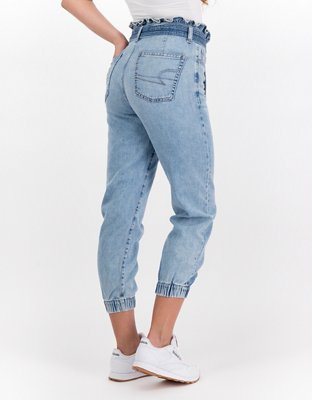 Женские джинсы American Eagle AE Super High-Waisted Denim Jogger — фото 2