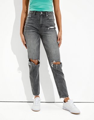 Super Skinny Low Ankle Jeans - Gris denim oscuro - MUJER