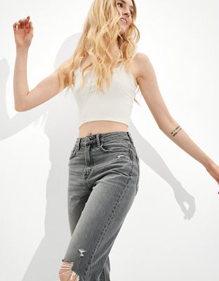 AE Ripped Highest Waist Mom Jean