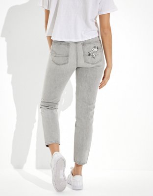 Женские джинсы American Eagle AE x Peanuts Ripped Mom Jean — фото 2