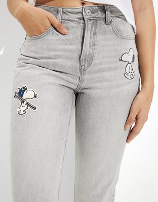 AE x Peanuts Ripped Mom Jean