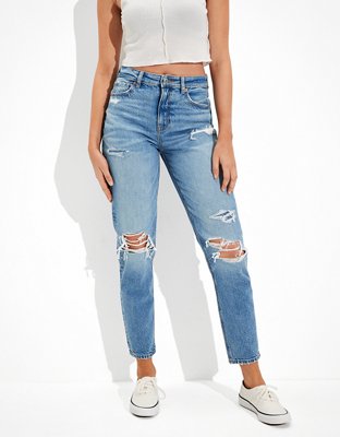 American Eagle Mom Jean  Mom jeans, Cute ripped jeans, Comfy jeans outfit