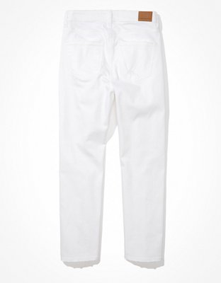 AE Stretch Ripped Mom Straight Jean