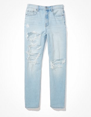 Женские джинсы American Eagle AE Ripped Mom Straight Jean — фото 3