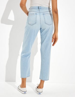 Женские джинсы American Eagle AE Ripped Mom Straight Jean — фото 2