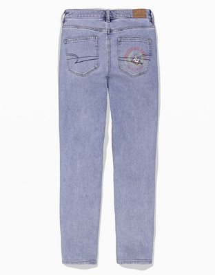 Женские джинсы American Eagle Kellogg's x AE Stretch Mom Straight Jean — фото 4