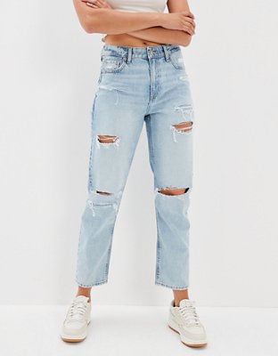 Jeans tiro alto mom hot sale