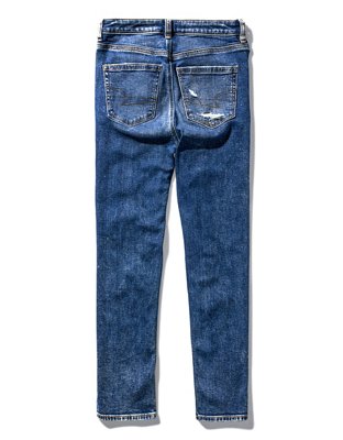 AE Stretch Ripped Mom Straight Jean