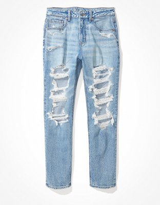 American Eagle Ripped Stretch High Waisted Jeans