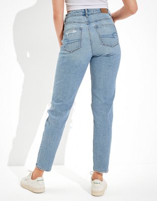 AE Stretch Ripped Mom Jean