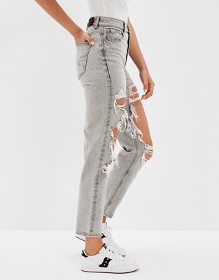 AE Ripped Mom Straight Jean