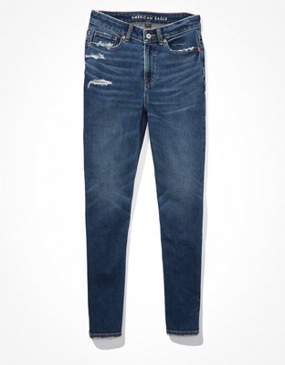 Женские джинсы American Eagle AE Stretch Ripped High V-Rise Mom Jean — фото 3