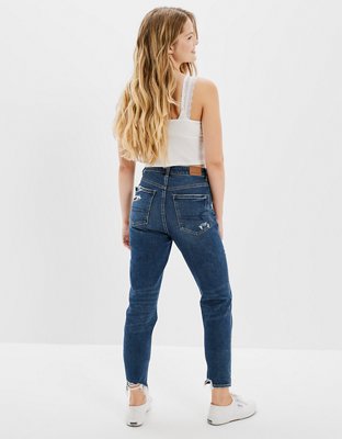 Женские джинсы American Eagle AE Stretch Ripped High V-Rise Mom Jean — фото 2