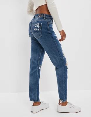 AE Strigid Ripped Mom Jean