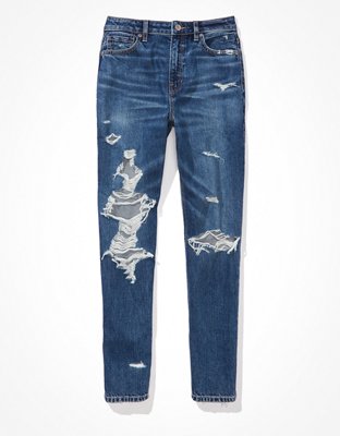 Women Papaya Denim Jeans & Jeggings  Distressed Mom Jeans midwash •  FitForFelix