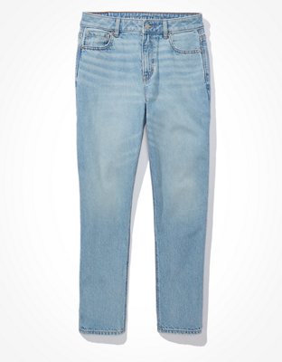 Buy AE Strigid Super High-Waisted Baggy Straight Embellished Jean online