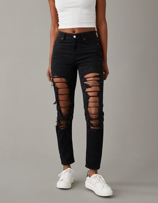 Dark store ripped jeans