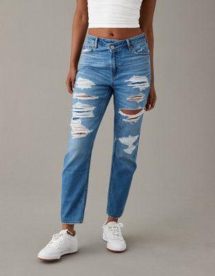 AE Strigid Patched Mom Jean