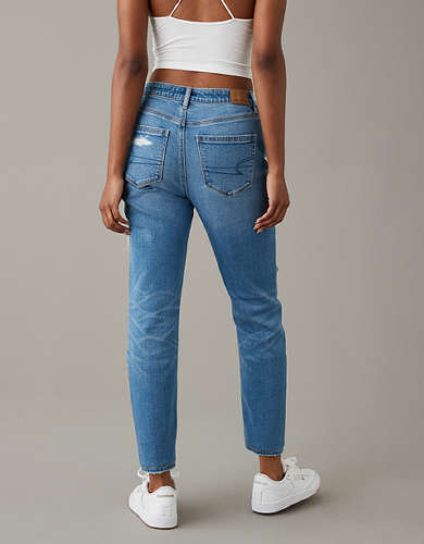 AE Strigid Patched Mom Jean