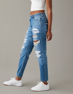 AE Strigid Patched Mom Jean