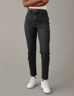 MAMA Straight High Jeans - Dark gray - Ladies