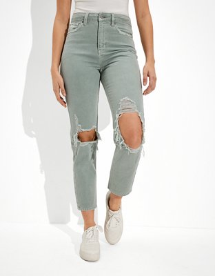 AE Ripped Mom Straight Jean