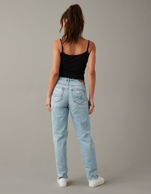 AE Strigid Ripped Mom Jean