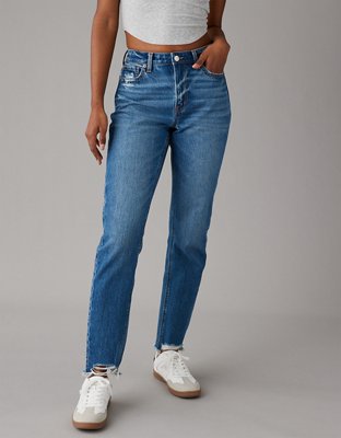 American Eagle Mom Jean  Mom jeans, Cute ripped jeans, Comfy