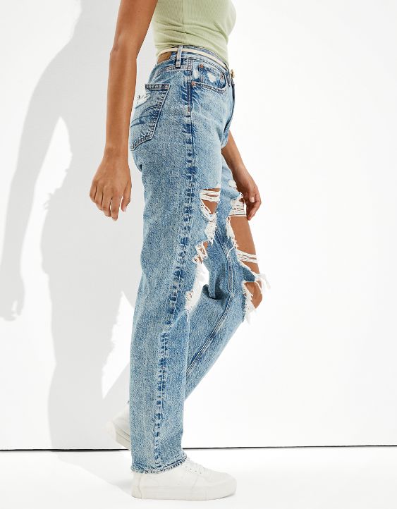 AE Ripped Baggy Mom Jean