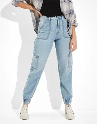 Grænseværdi Ledsager tyv AE High-Waisted Denim Jogger