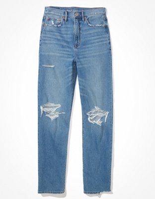 Женские джинсы American Eagle AE Ripped Highest Waist Baggy Straight Jean — фото 4