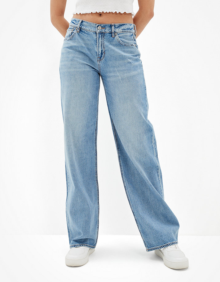 Maiden at least vitality AE Low-Rise Baggy Wide-Leg Jean