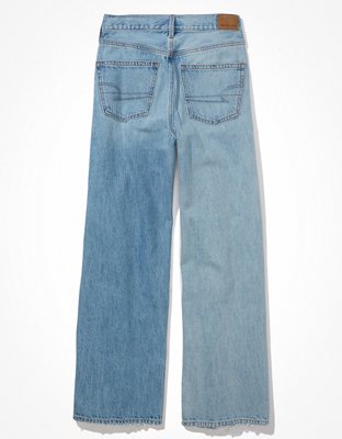 Женские джинсы American Eagle AE Ripped Super High-Waisted Baggy Wide-Leg Jean — фото 4