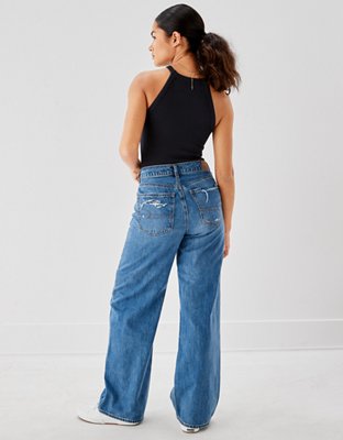 AE Super High-Waisted Baggy Wide-Leg Jean