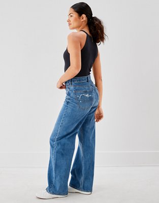 AE Super High-Waisted Baggy Wide-Leg Jean