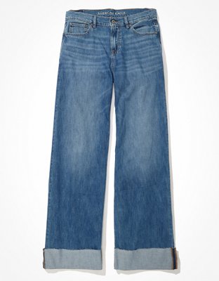 ae low rise baggy straight jean